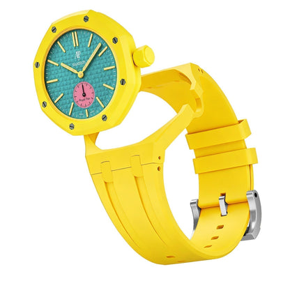 [Zalyn]OAK POP EXCLUSIVE YELLOW SILICONE STRAP
