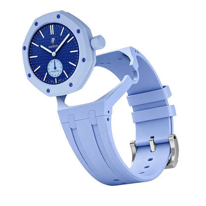 [Zalyn]OAK POP EXCLUSIVE LIGHT BLUE SILICONE STRAP