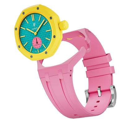 [Zalyn]OAK POP EXCLUSIVE PINK SILICONE STRAP