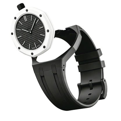 [Zalyn]OAK POP EXCLUSIVE BLACK SILICONE STRAP