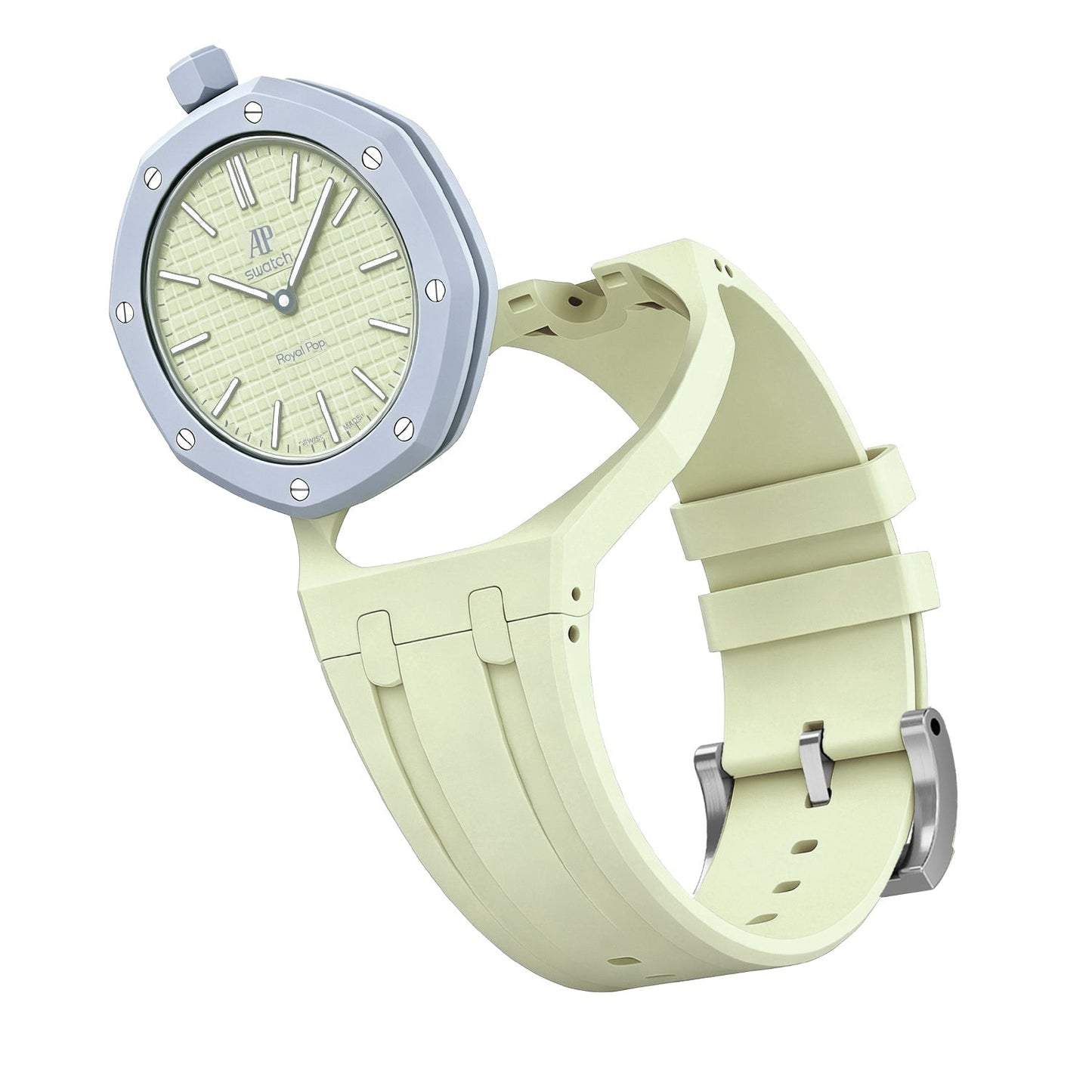 [Zalyn]OAK POP EXCLUSIVE CREAMY YELLOW SILICONE STRAP