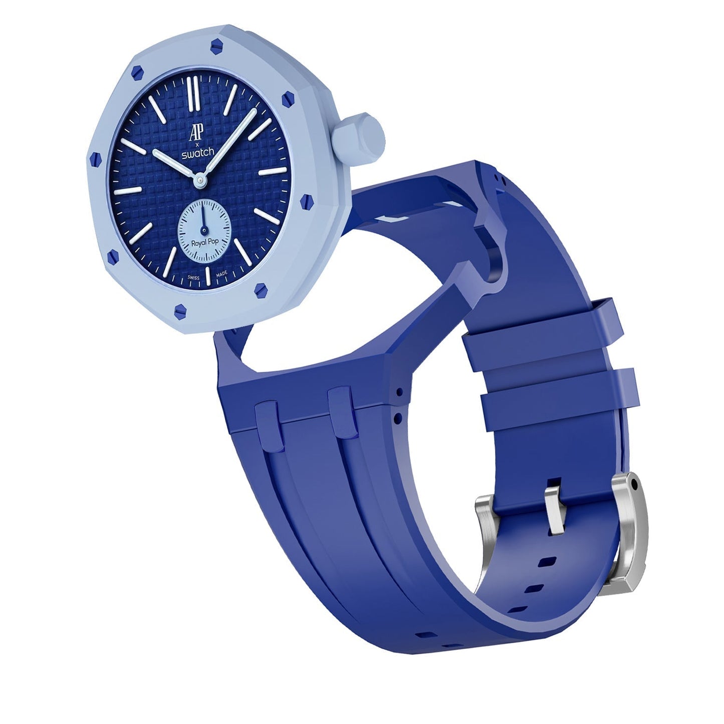 [Zalyn]OAK POP EXCLUSIVE DARK BLUE SILICONE STRAP