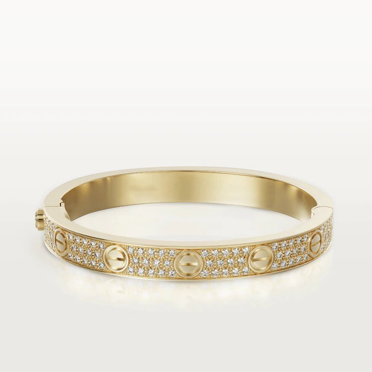 [Zalyn Jewelry ]LOVE BRACELET 6.1MM DIAMOND-PAVED