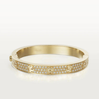 [Zalyn Jewelry ]LOVE BRACELET 6.1MM DIAMOND-PAVED
