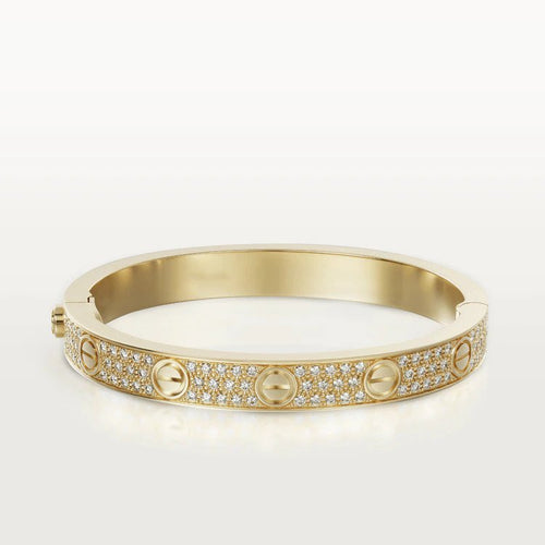 [Zalyn Jewelry ]LOVE BRACELET 6.1MM DIAMOND-PAVED