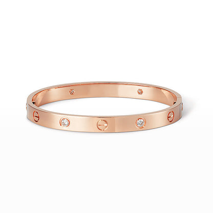 [Zalyn Jewelry ]LOVE BRACELET 6.1MM 4 DIAMONDS