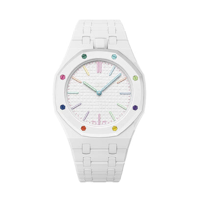 [Zalyn]OAK POP EXCLUSIVE WHITE BIOCERAMIC STRAP