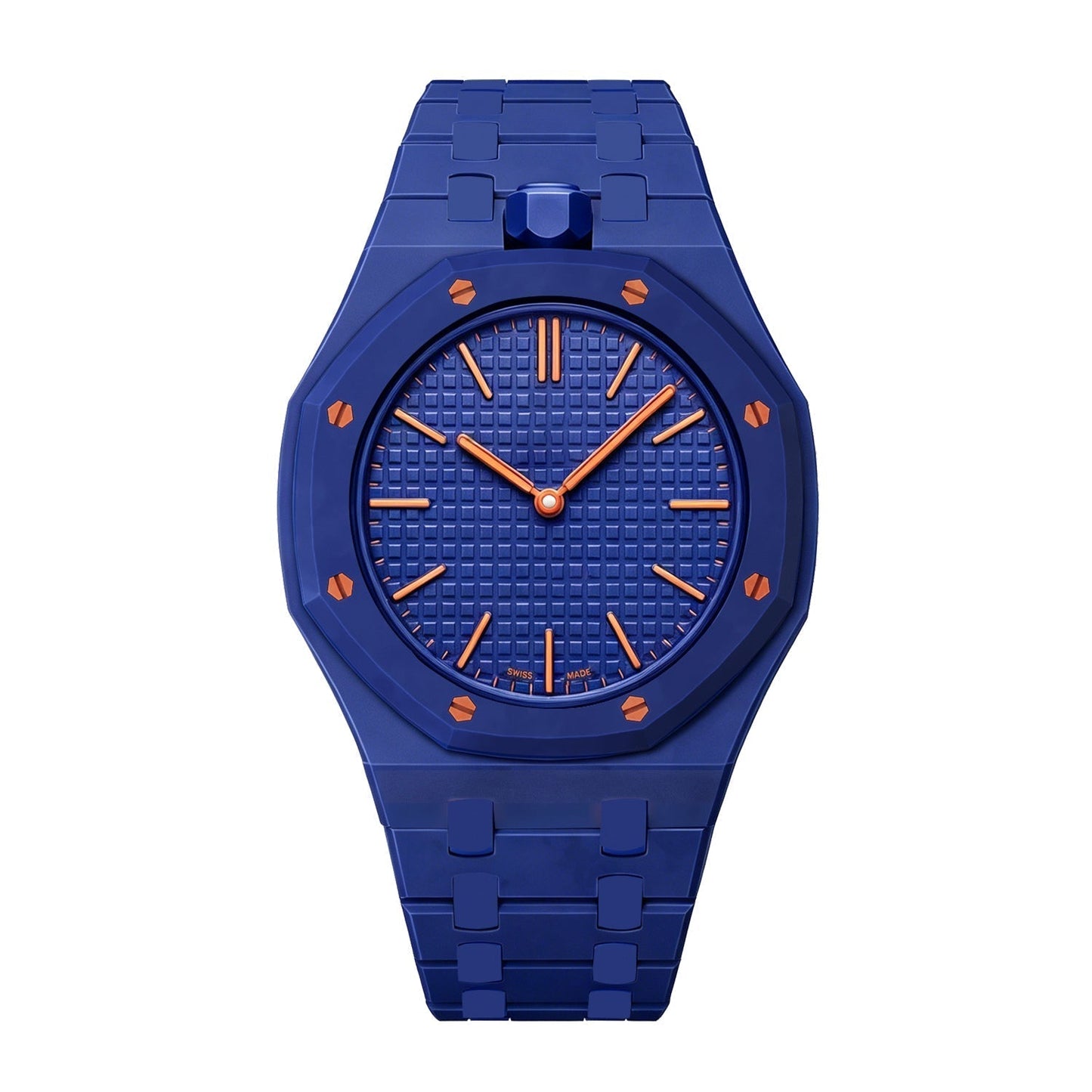 [Zalyn]OAK POP EXCLUSIVE DARK BLUE BIOCERAMIC STRAP