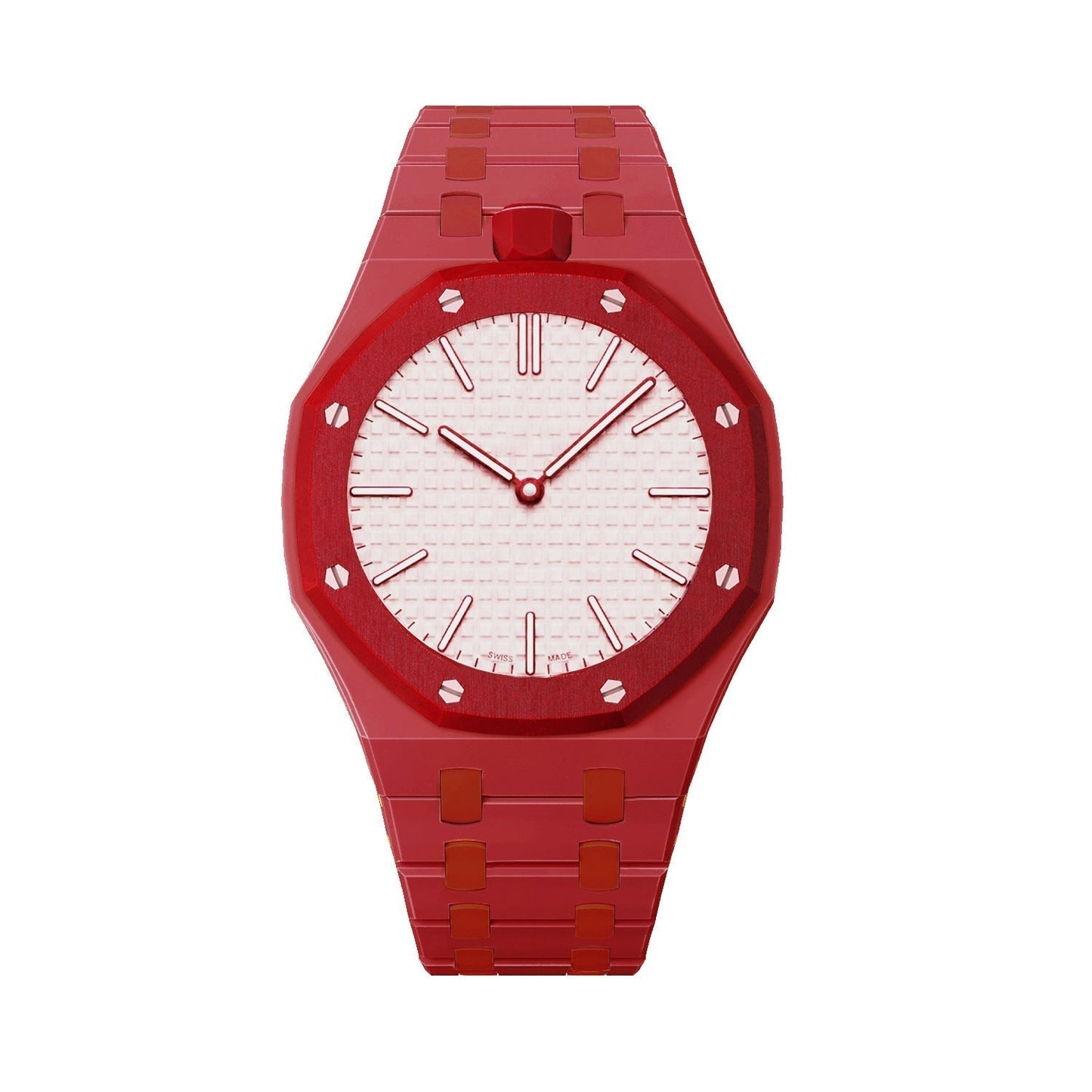 [Zalyn]OAK POP EXCLUSIVE RED BIOCERAMIC STRAP