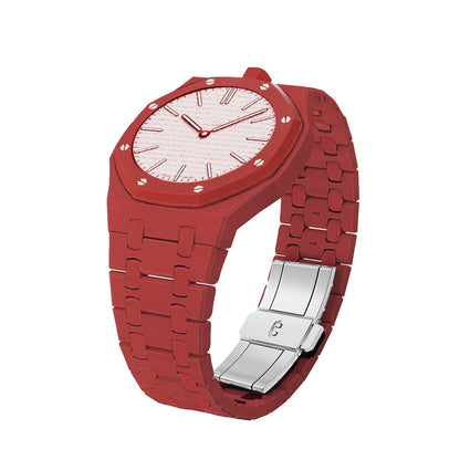 [Zalyn]OAK POP EXCLUSIVE RED BIOCERAMIC STRAP