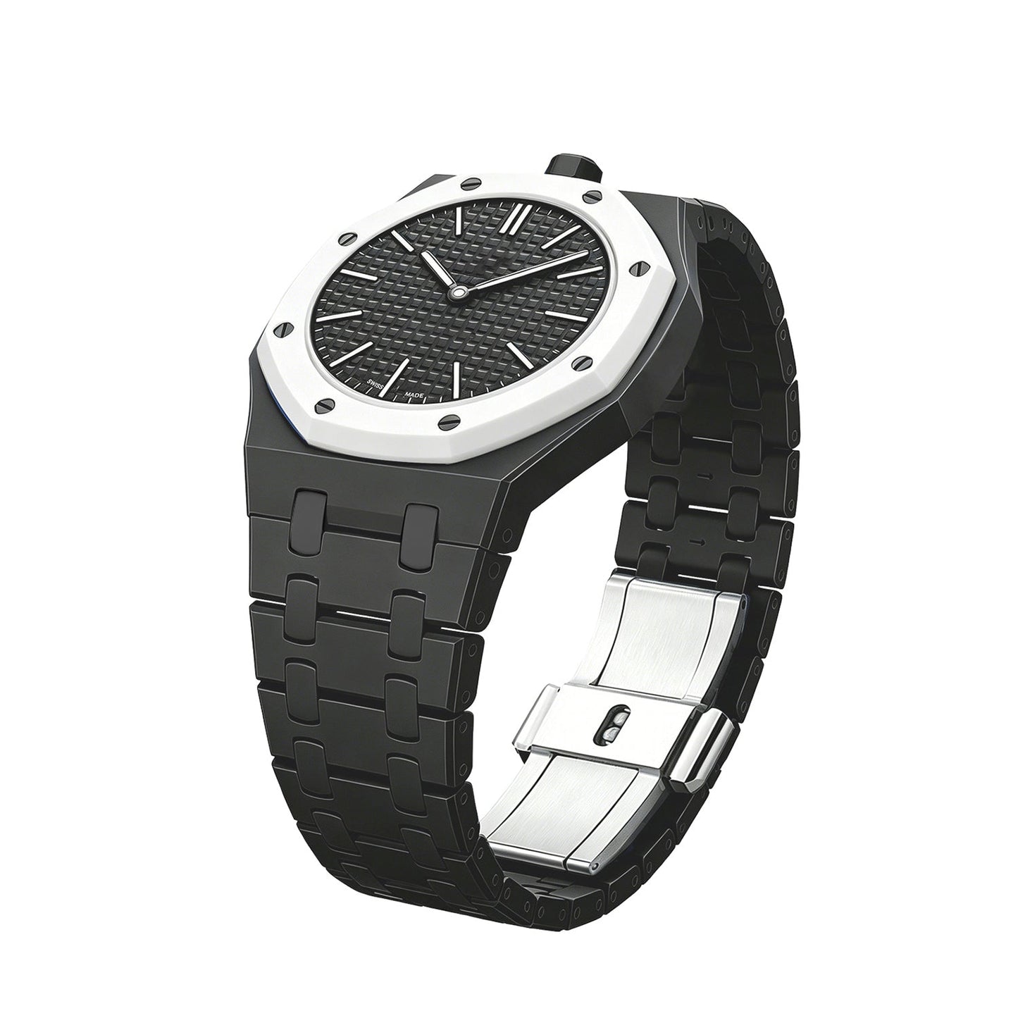 [Zalyn]OAK POP EXCLUSIVE BLACK BIOCERAMIC STRAP
