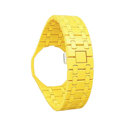 [Zalyn]OAK POP EXCLUSIVE YELLOW BIOCERAMIC STRAP
