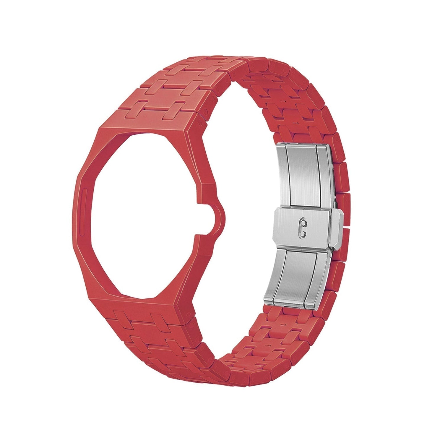 [Zalyn]OAK POP EXCLUSIVE RED BIOCERAMIC STRAP