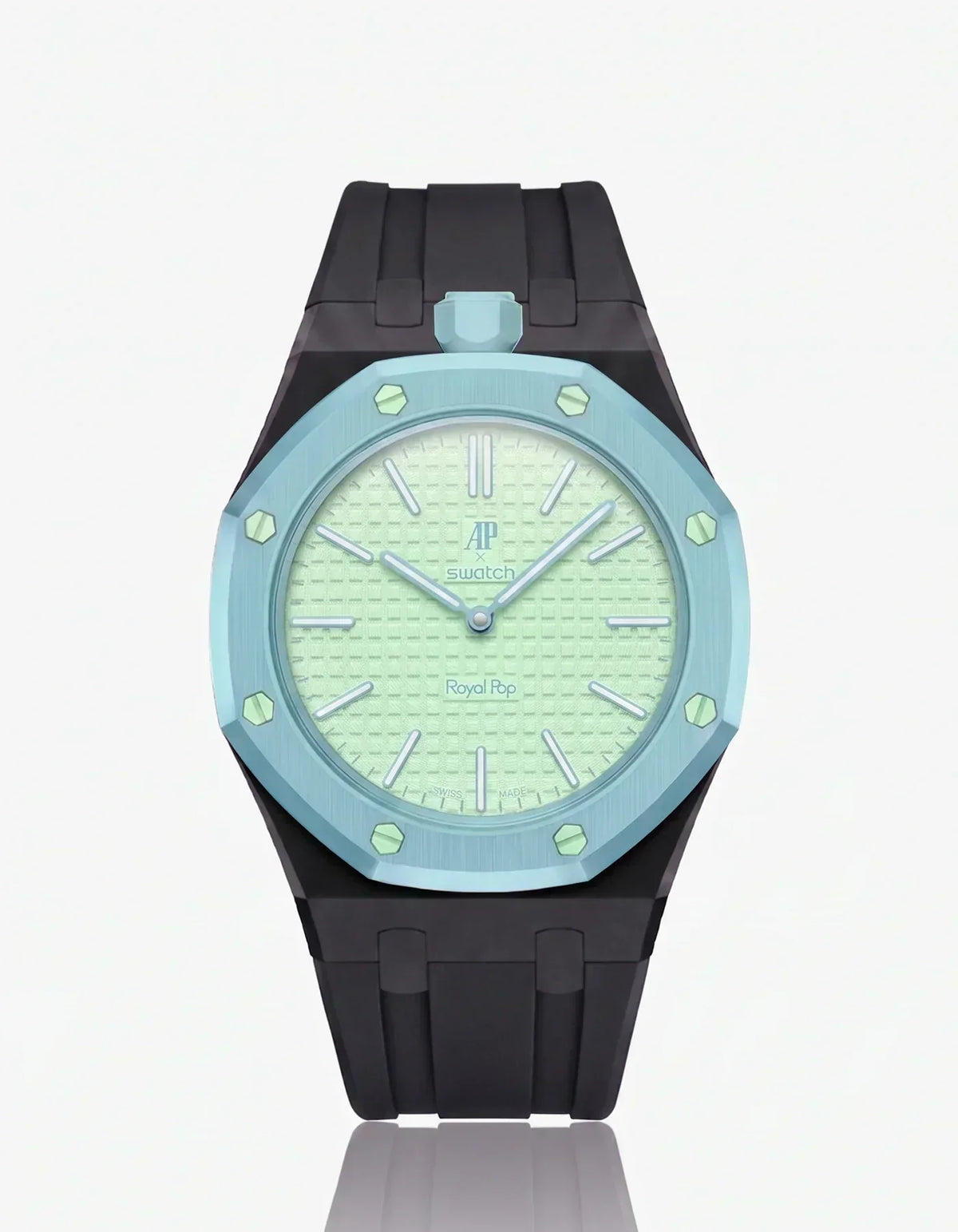 Silicone Strap & Case  Royal Pop  Blaue Acht(Customize  Colors)
