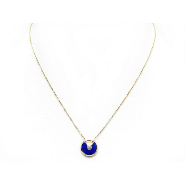[Zalyn Jewelry ]AMULETTE ROSE GOLD AGATE NECKLACE