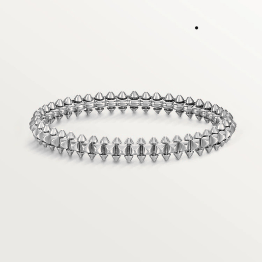 [Zalyn Jewelry ]CLASH SILVER BRACELET