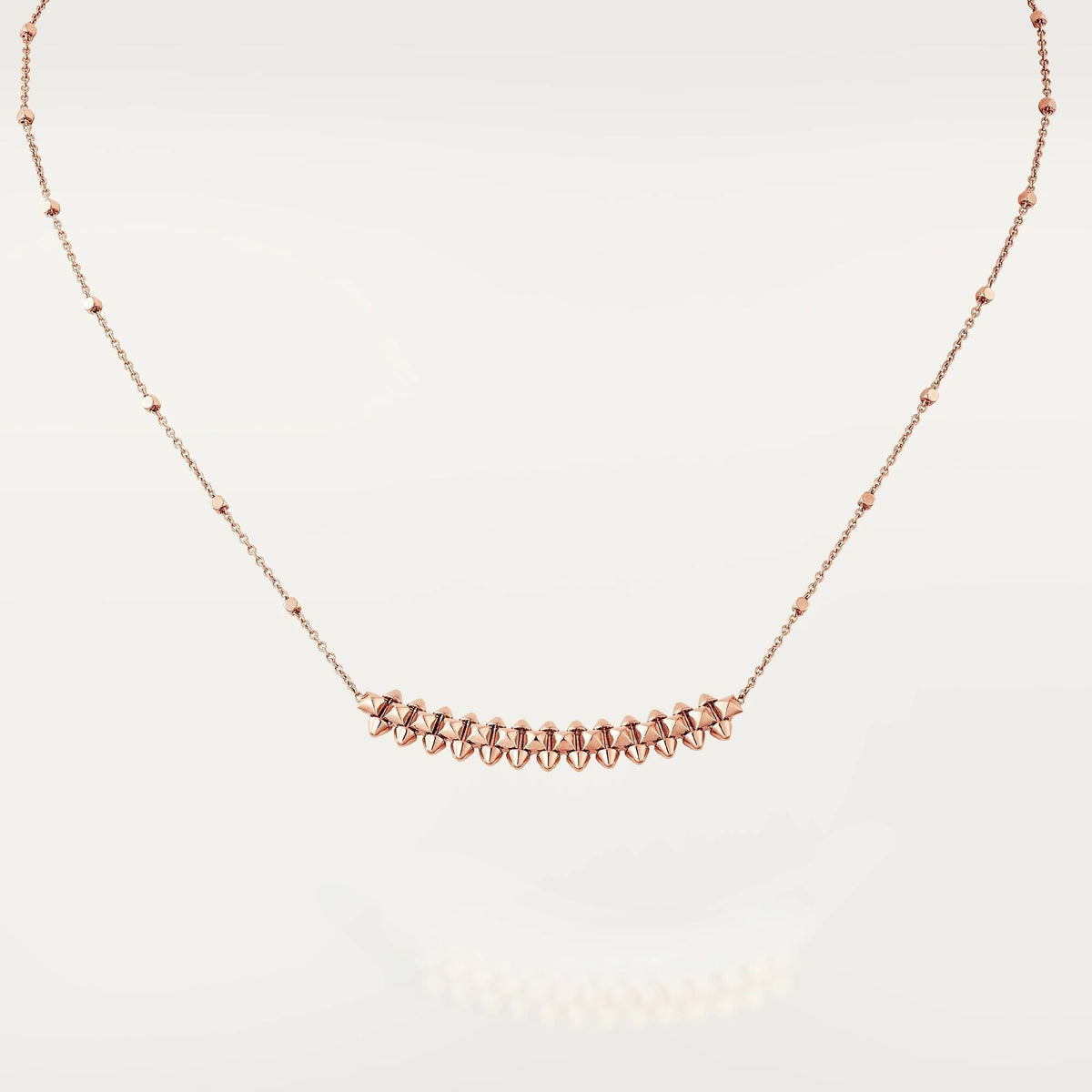 [Zalyn Jewelry ]CLASH PINK GOLD NECKLACE
