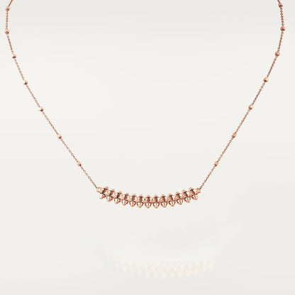 [Zalyn Jewelry ]CLASH PINK GOLD NECKLACE