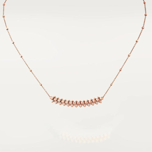 [Zalyn Jewelry ]CLASH PINK GOLD NECKLACE