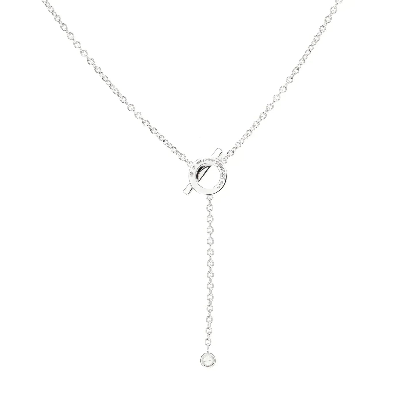 [Zalyn]FINESSE SILVER DIAMOND NECKLACE