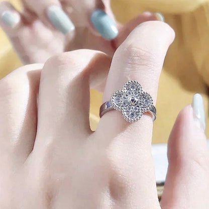 [Zalyn Jewelry ]CLOVER DIAMOND RING