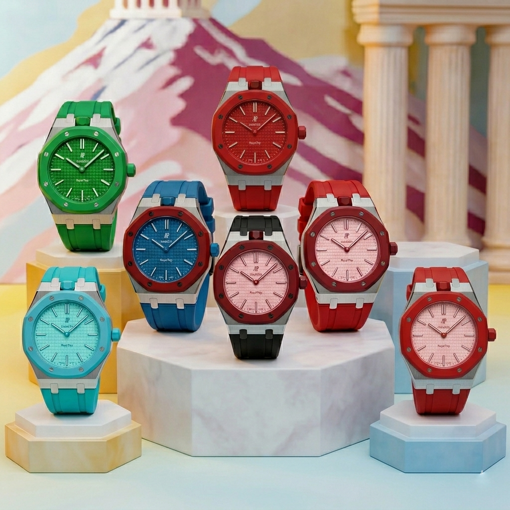 [Zalyn]ROYAL OAK POP EXCLUSIVE STEEL CASE & SILICONE STRAP
