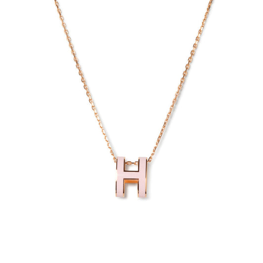 [Zalyn]POP H PEDANT ROSE GOLD