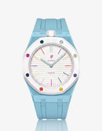 Silicone Strap & Case  Royal Pop Huit Blanc(Customize  Colors)