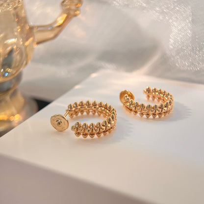 [Zalyn Jewelry ]CLASH SMALL HOOP EARRINGS