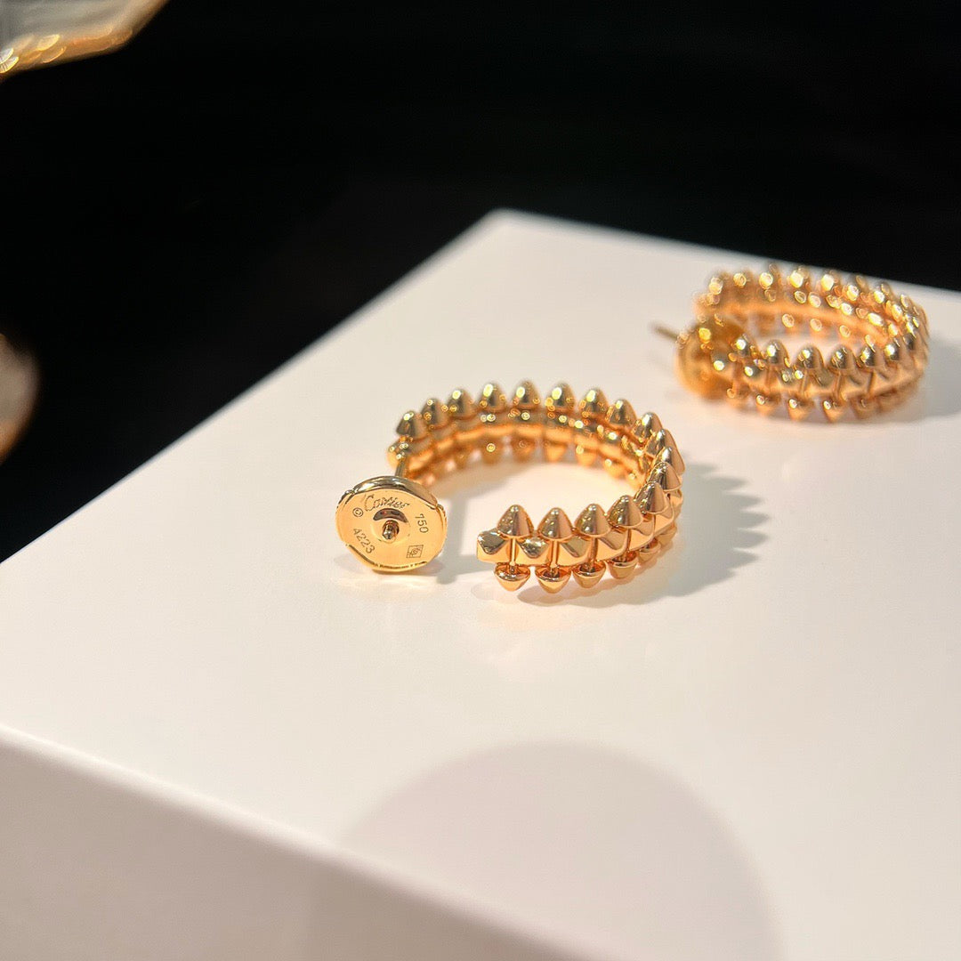 [Zalyn Jewelry ]CLASH SMALL HOOP EARRINGS