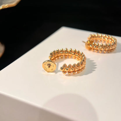 [Zalyn Jewelry ]CLASH SMALL HOOP EARRINGS