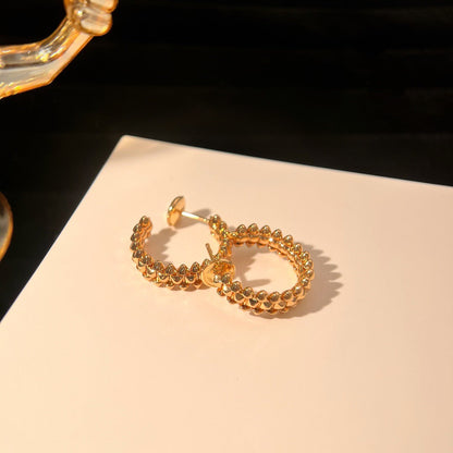 [Zalyn Jewelry ]CLASH SMALL HOOP EARRINGS