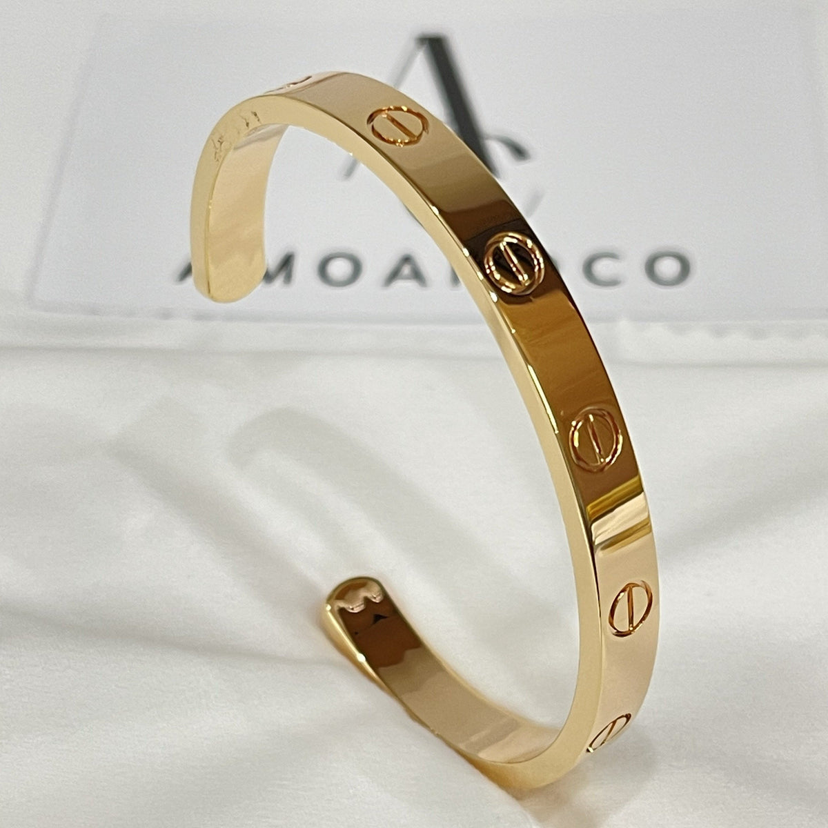 [Zalyn Jewelry ]LOVE BRACELET 6.1MM OPEN CUFF