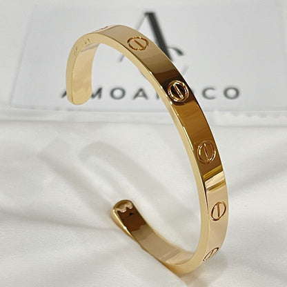 [Zalyn Jewelry ]LOVE BRACELET 6.1MM OPEN CUFF