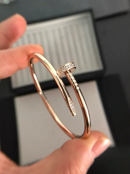 [Zalyn]JUSTE UN CLOU 3.5MM CLASSIC DIAMOND BANGLE