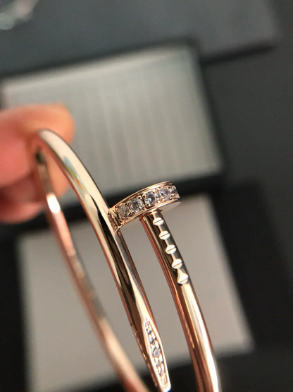 [Zalyn]JUSTE UN CLOU 3.5MM CLASSIC DIAMOND BANGLE