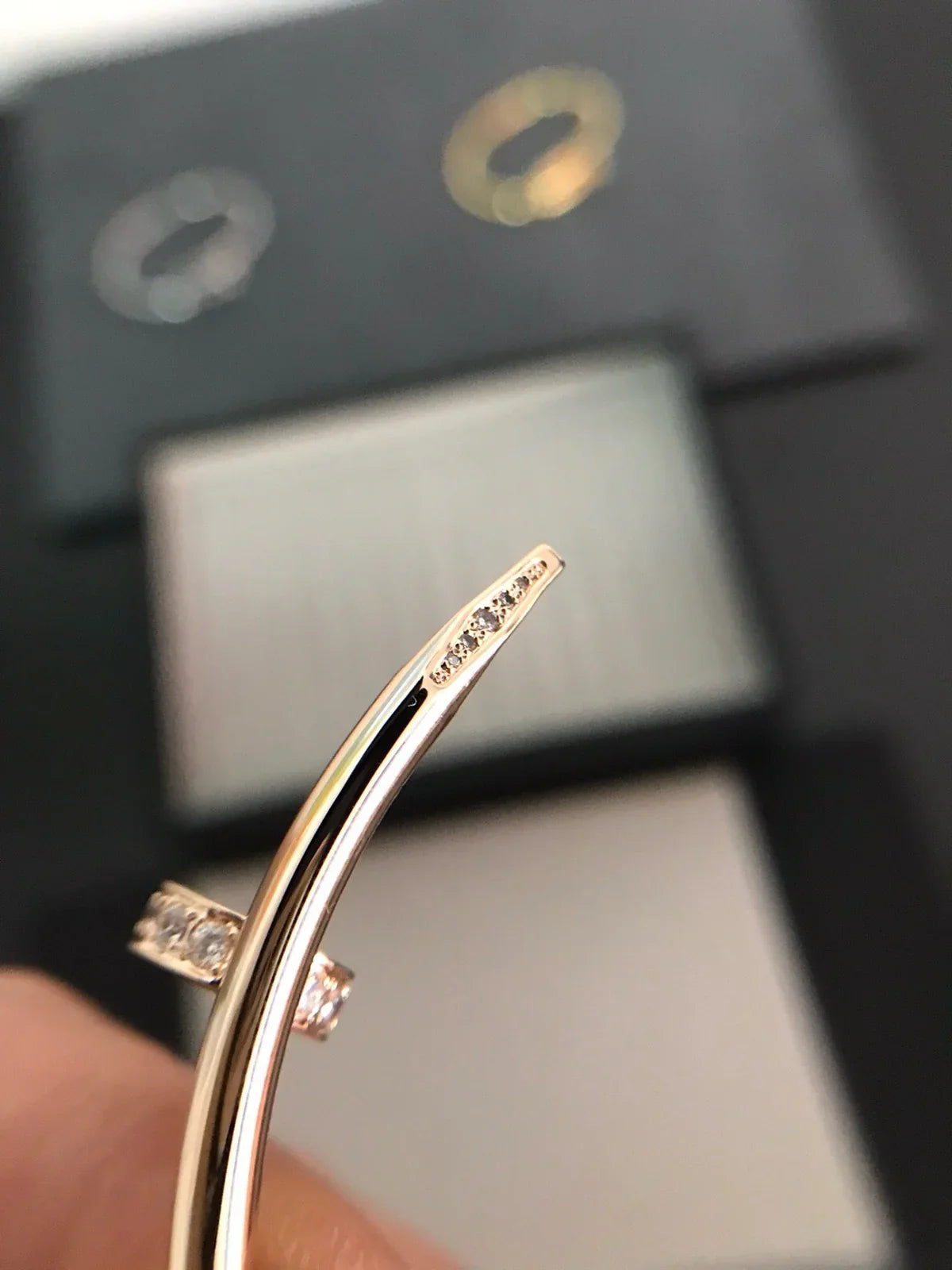 [Zalyn]JUSTE UN CLOU 3.5MM CLASSIC DIAMOND BANGLE