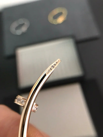 [Zalyn]JUSTE UN CLOU 3.5MM CLASSIC DIAMOND BANGLE