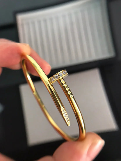 [Zalyn]JUSTE UN CLOU 3.5MM CLASSIC DIAMOND BANGLE