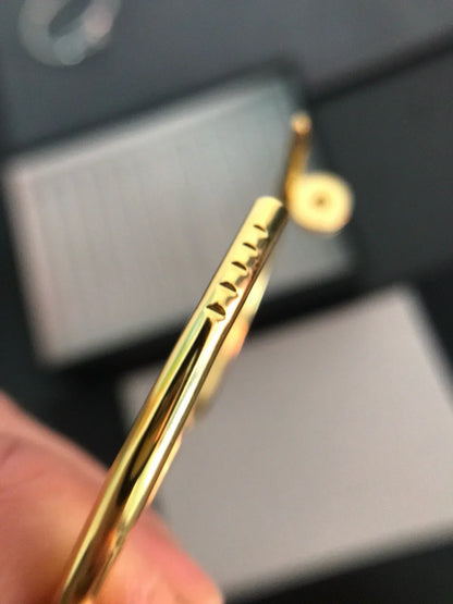 [Zalyn]JUSTE UN CLOU 3.5MM CLASSIC DIAMOND BANGLE