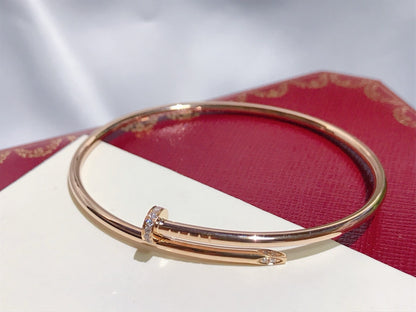 [Zalyn Jewelry ]JUSTE BRACELET 2.5MM DIAMONDS