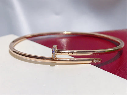 [Zalyn Jewelry ]JUSTE BRACELET 2.5MM DIAMONDS