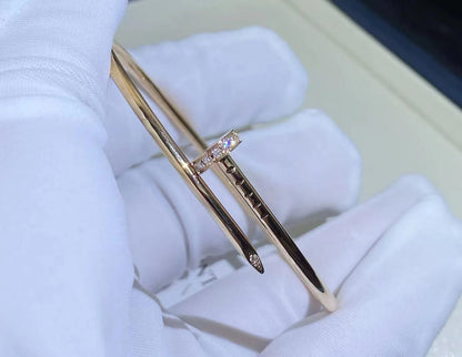 [Zalyn Jewelry ]JUSTE BRACELET 2.5MM DIAMONDS