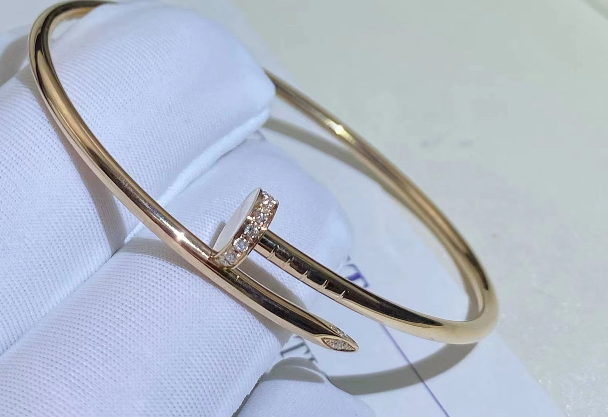[Zalyn Jewelry ]JUSTE BRACELET 2.5MM DIAMONDS