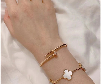 [Zalyn Jewelry ]JUSTE BRACELET 2.5MM DIAMONDS