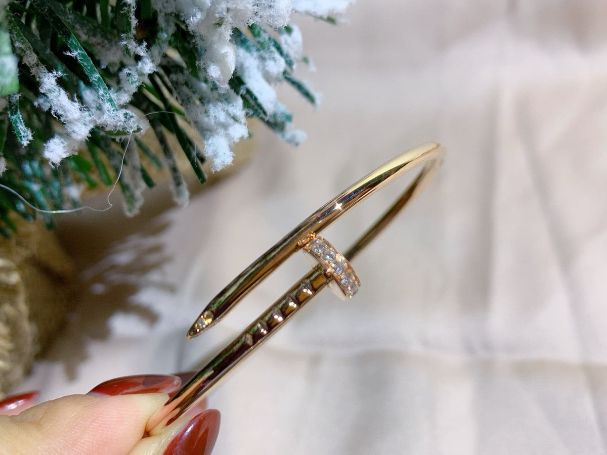 [Zalyn Jewelry ]JUSTE BRACELET 2.5MM DIAMONDS