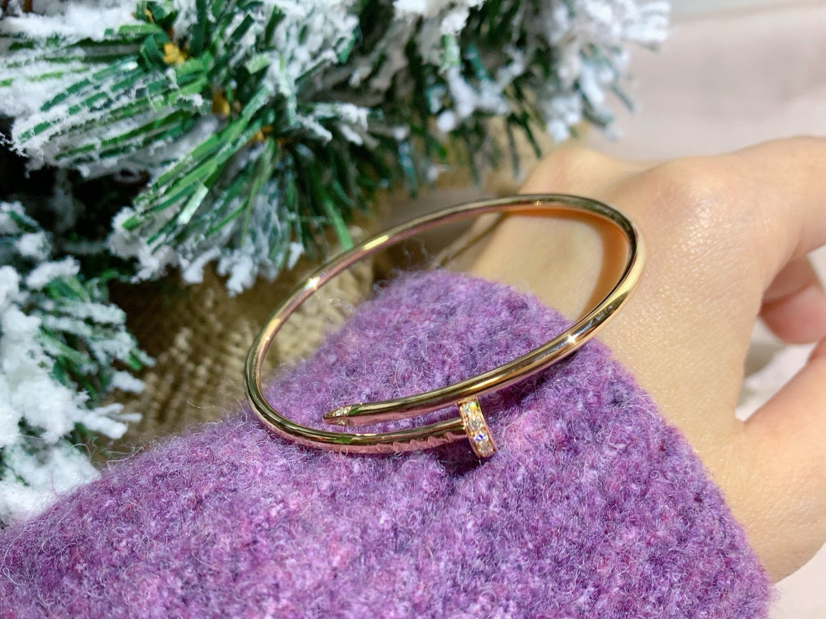 [Zalyn Jewelry ]JUSTE BRACELET 2.5MM DIAMONDS