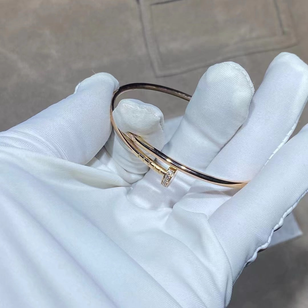 [Zalyn Jewelry ]JUSTE BRACELET 2.5MM DIAMONDS