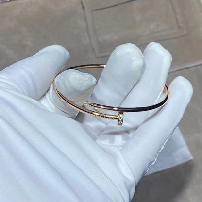 [Zalyn Jewelry ]JUSTE BRACELET 2.5MM DIAMONDS