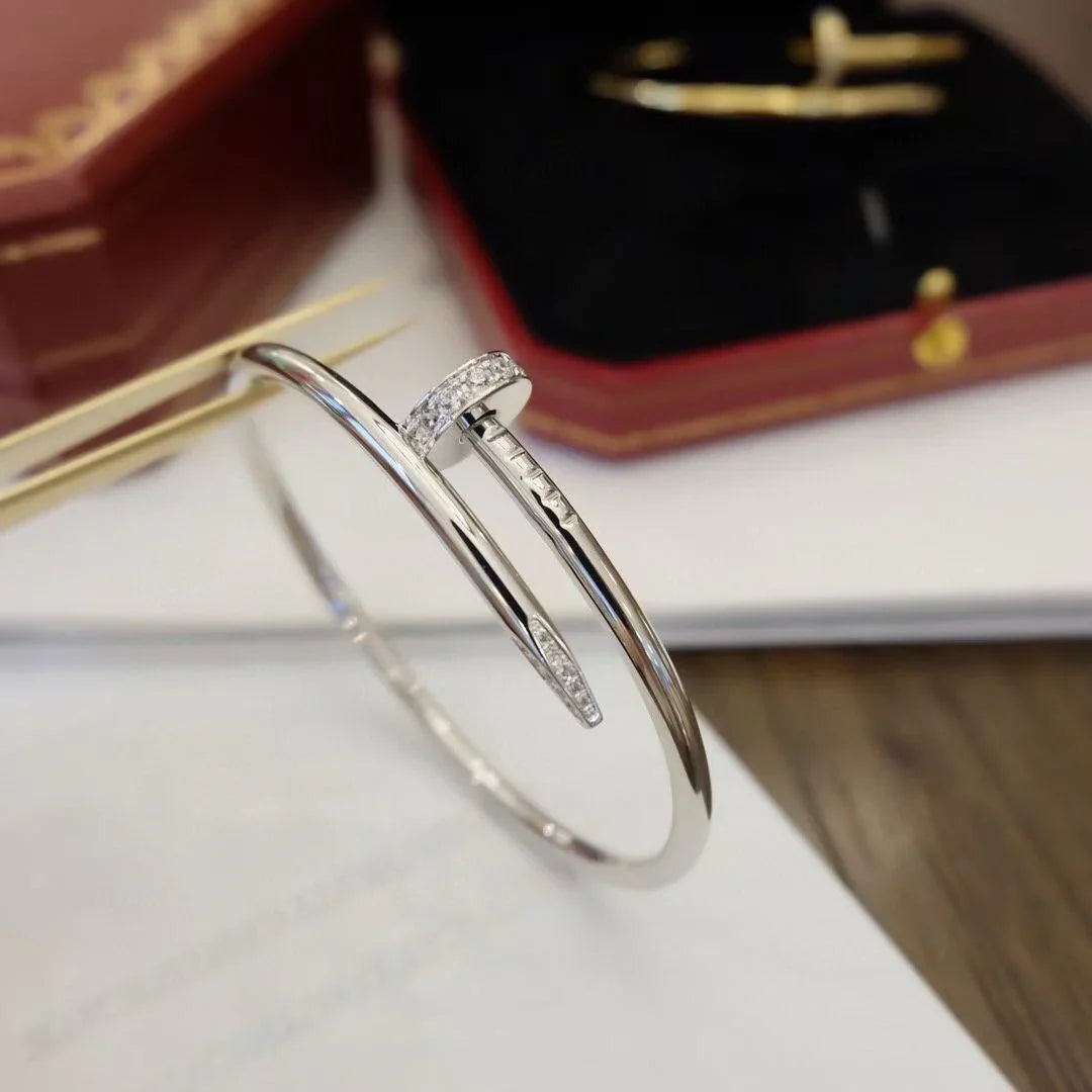 [Zalyn]JUSTE UN CLOU 3.5MM CLASSIC DIAMOND BANGLE